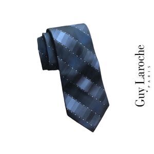 Guy Laroche 100%‎ Silk Tie - Hues of Grays/Black